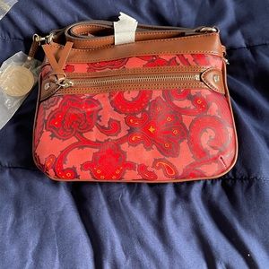 Liz Claiborne New York Purse in red paisley